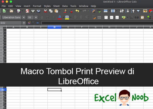 Macro tombol Print Preview di LibreOffice