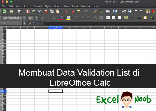 Membuat data validation list di LibreOffice