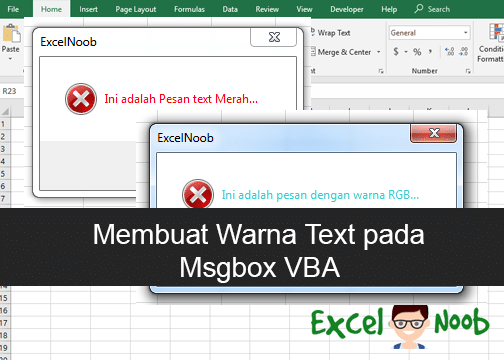 Merubah Warna text Msgbox