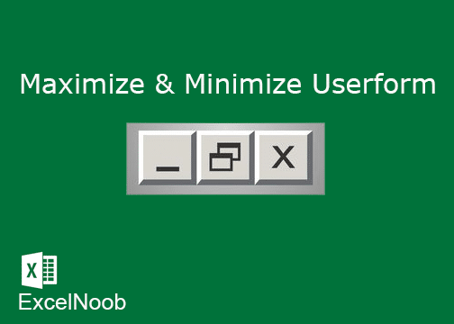 Menampilkan Maximize dan Minimize di Excel