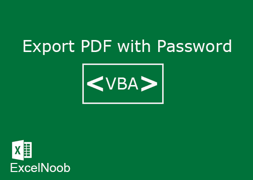 Export Excel menjadi PDF dengan Password