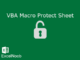 Vba Macro protect Sheet